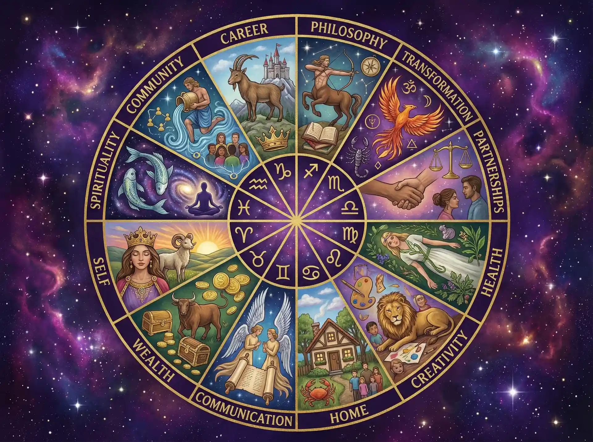 十二宫位 - 每日吃瓜 | 星盘宫位解读